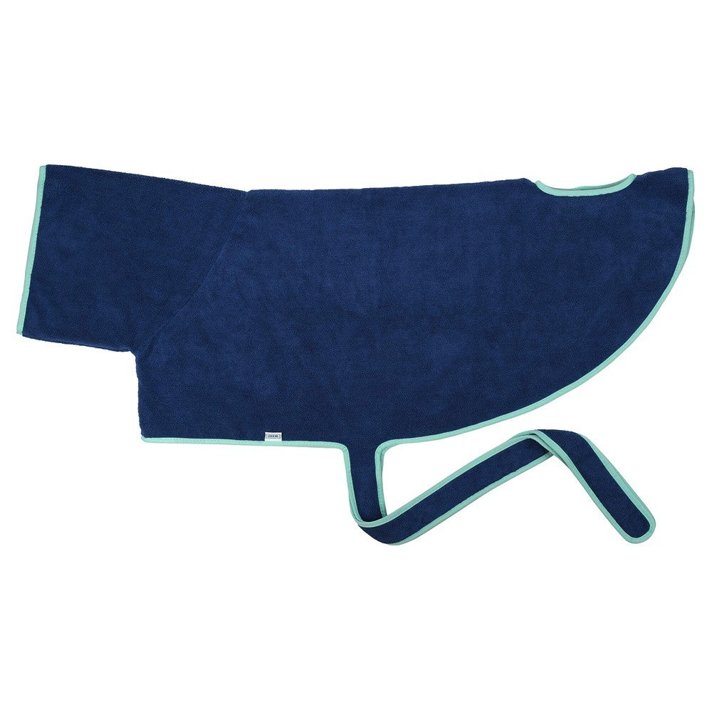 Lexi & Me Dog Robe Blue & Mint