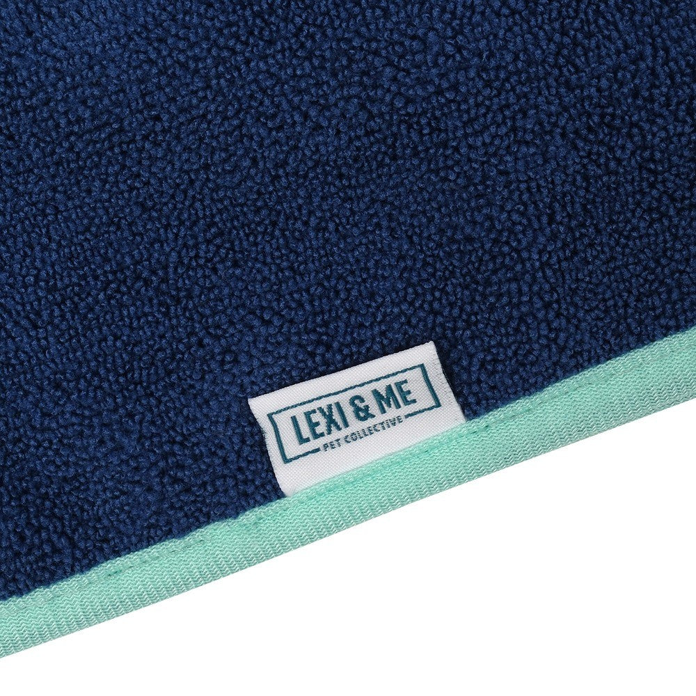 Lexi & Me Dog Robe Blue & Mint