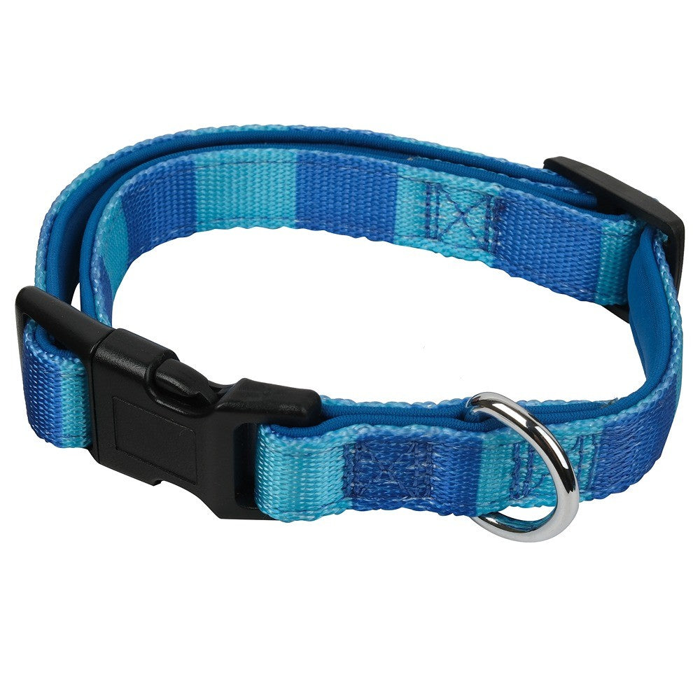 Lexi & Me Blue Check Dog Collar
