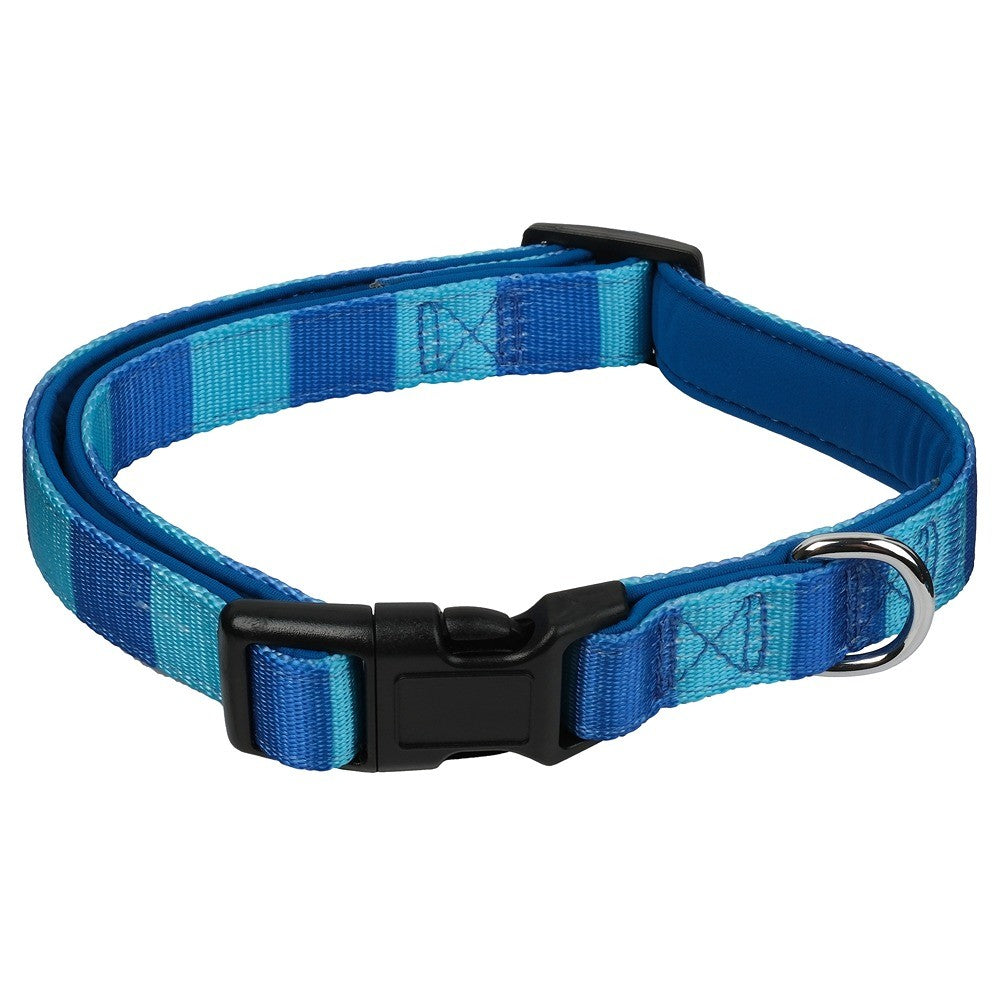 Lexi & Me Blue Check Dog Collar