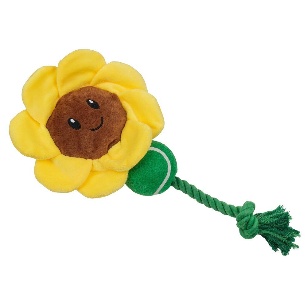 Lexi & Me Sunflower Rope & Ball Dog Toy