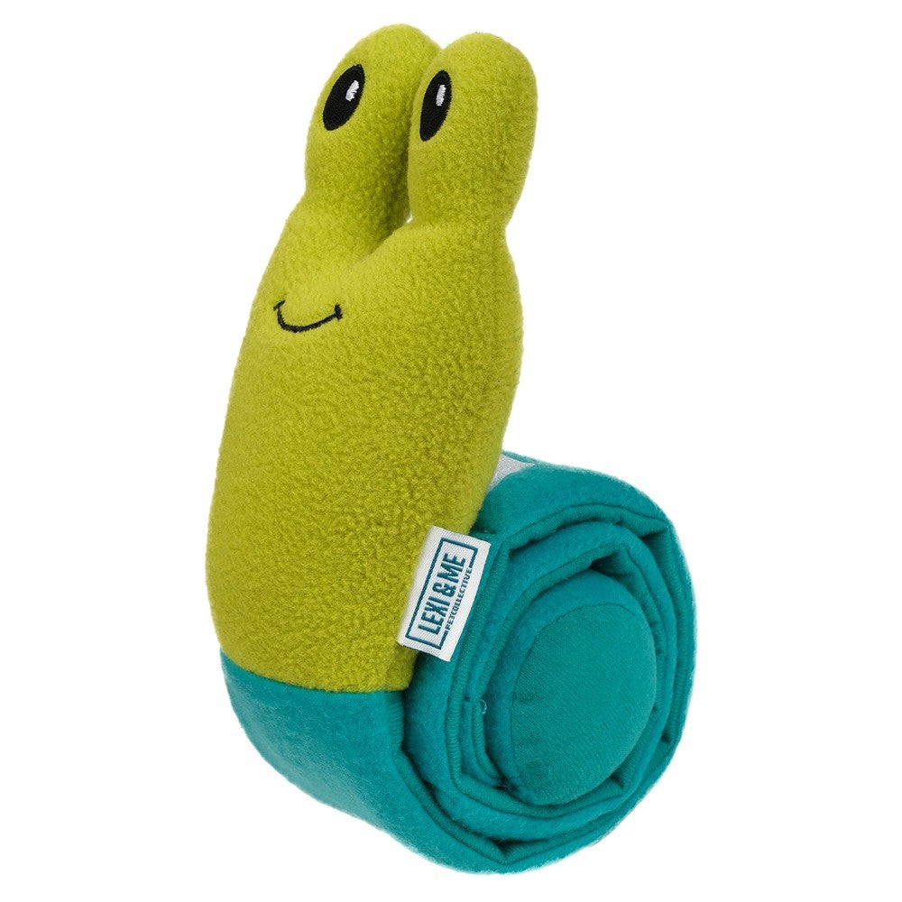 Lexi & Me Snail Plush Snuffle Dog Toy