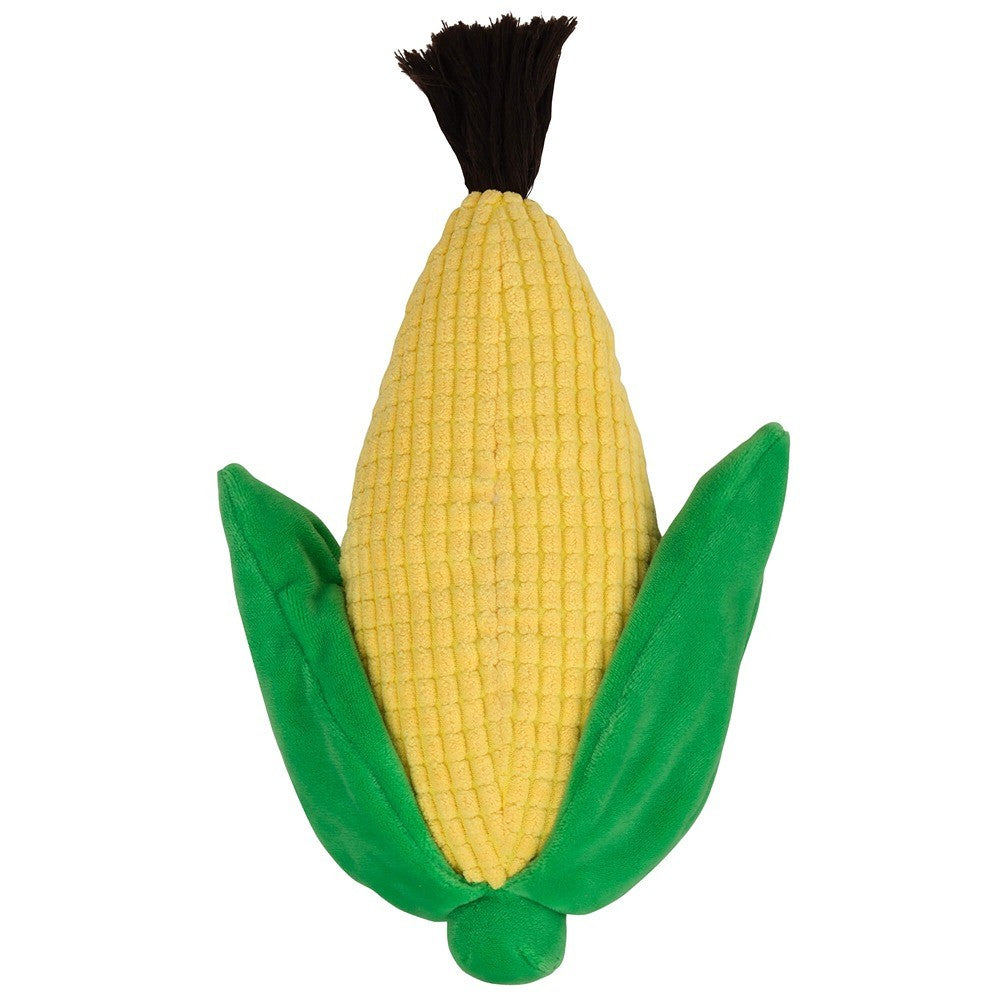 Lexi & Me Corn Plush & Rubber Treat Dog Toy