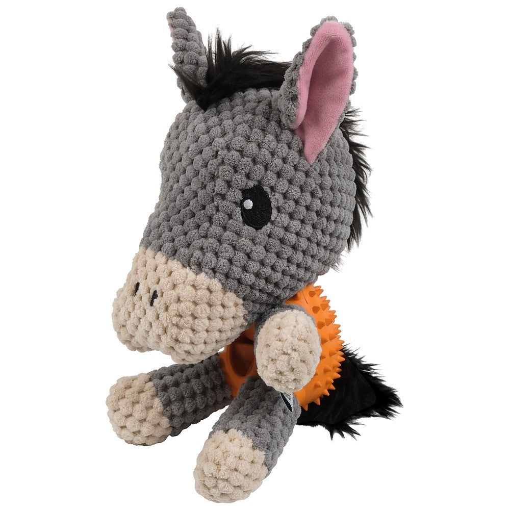Lexi & Me Donkey Plush & Rubber Treat Dog Toy