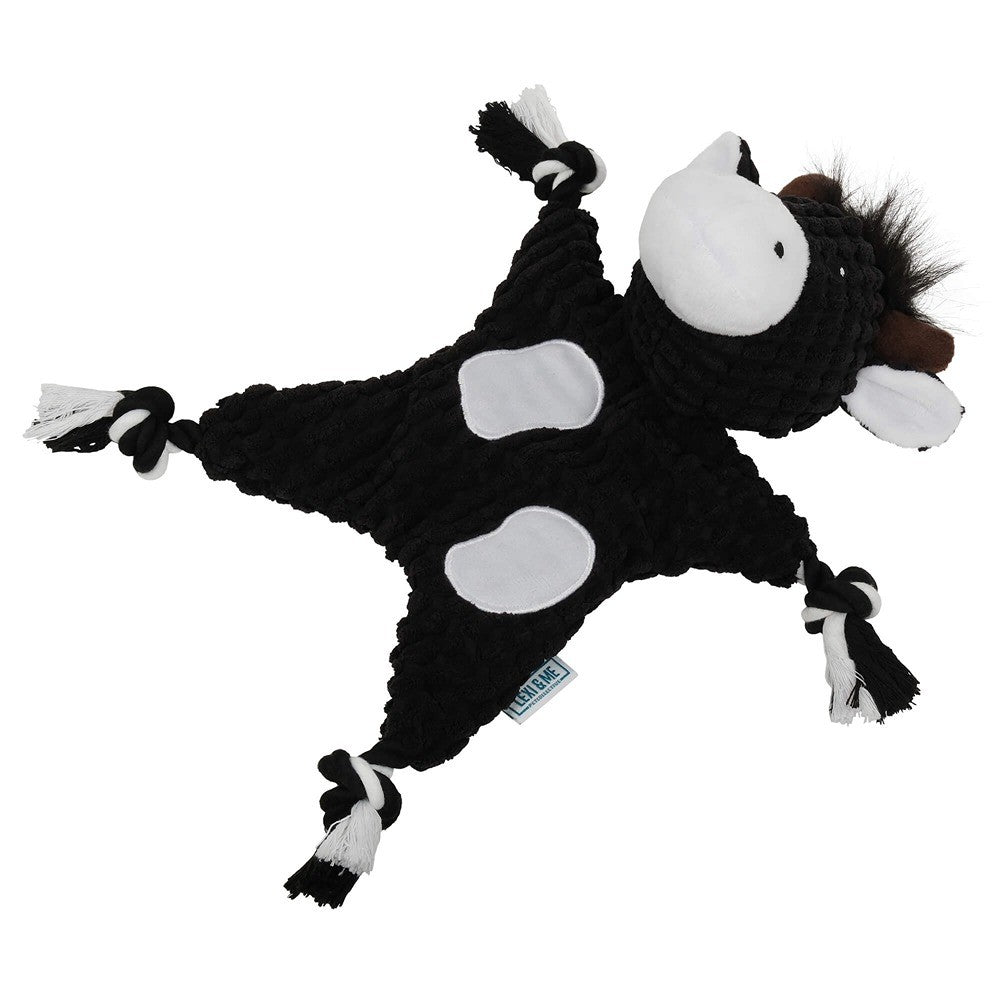 Lexi & Me Cow Plush & Rope Knot Dog Toy