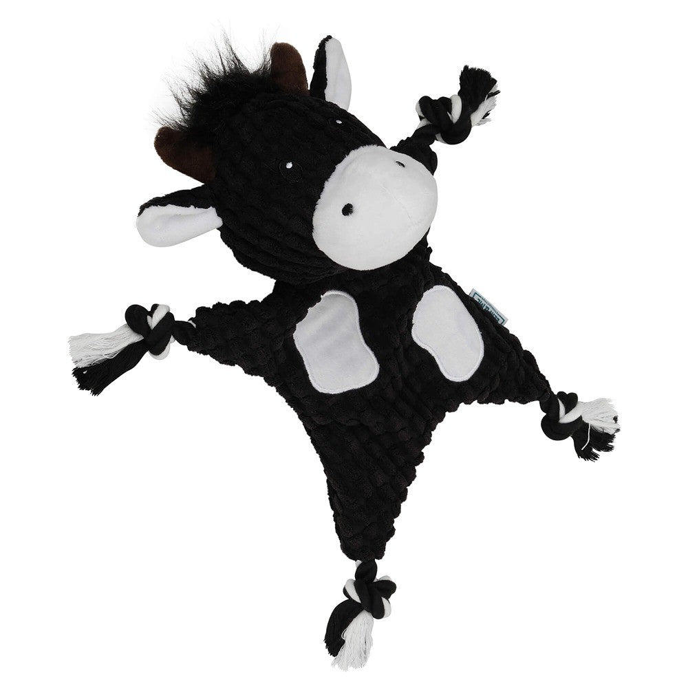 Lexi & Me Cow Plush & Rope Knot Dog Toy