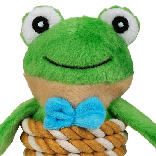 Lexi & Me Frog Plush & Rope Dog Toy