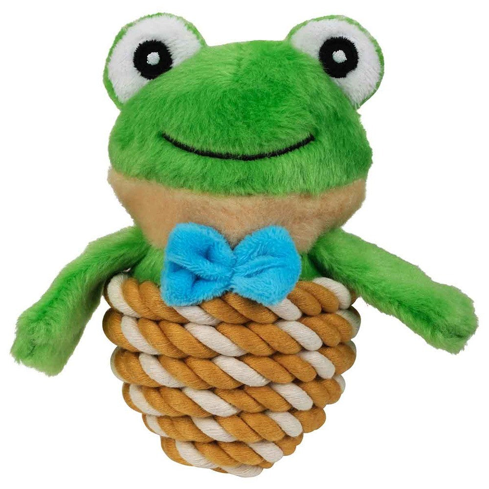 Lexi & Me Frog Plush & Rope Dog Toy