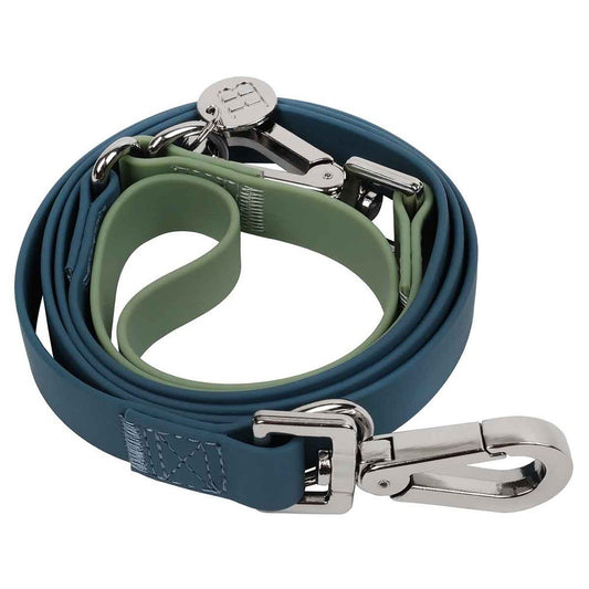 Buddy & Belle Dog Lead Saltbush Green & Lagoon Blue