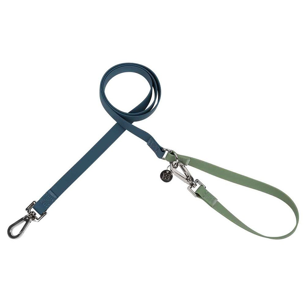 Buddy & Belle Dog Lead Saltbush Green & Lagoon Blue