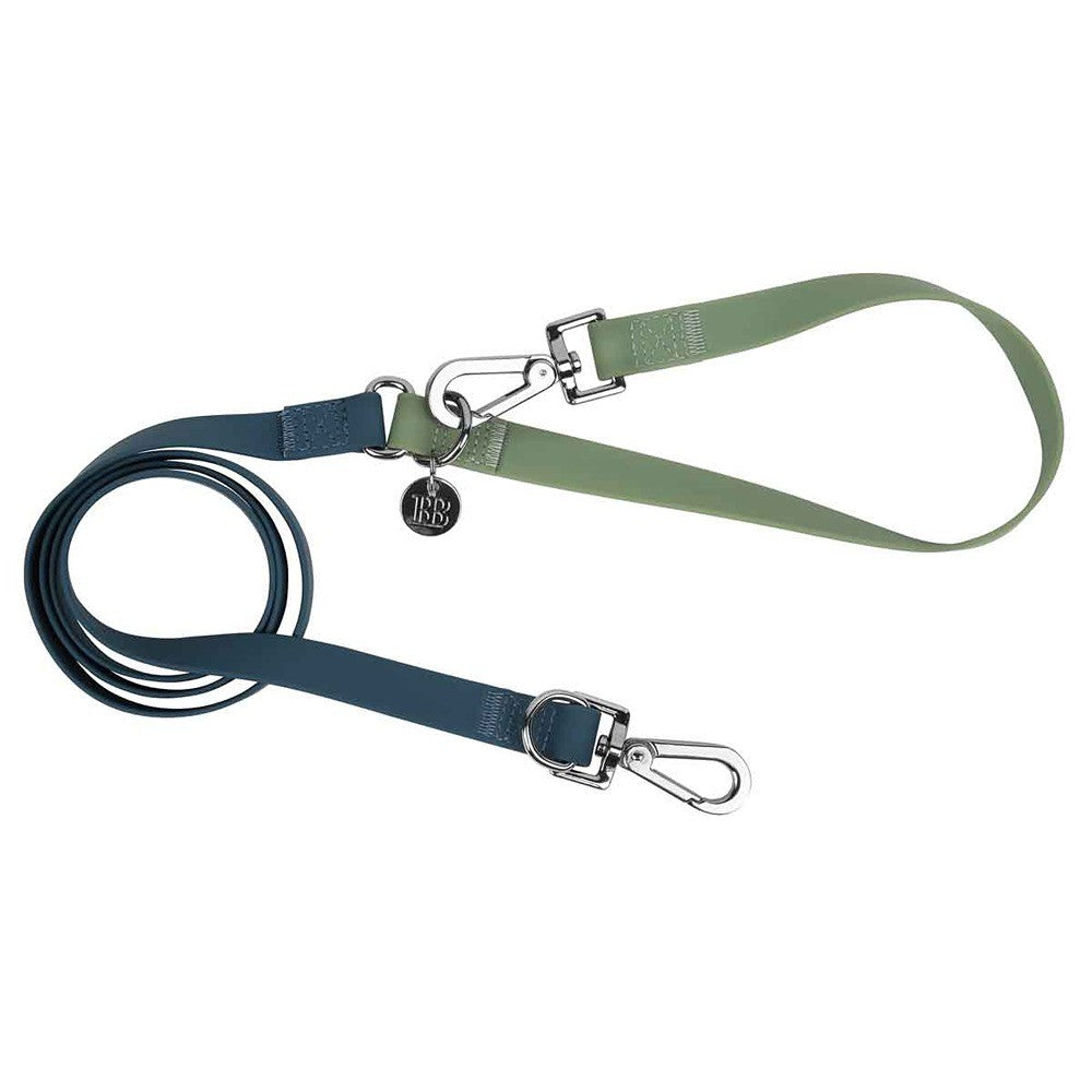 Buddy & Belle Dog Lead Saltbush Green & Lagoon Blue