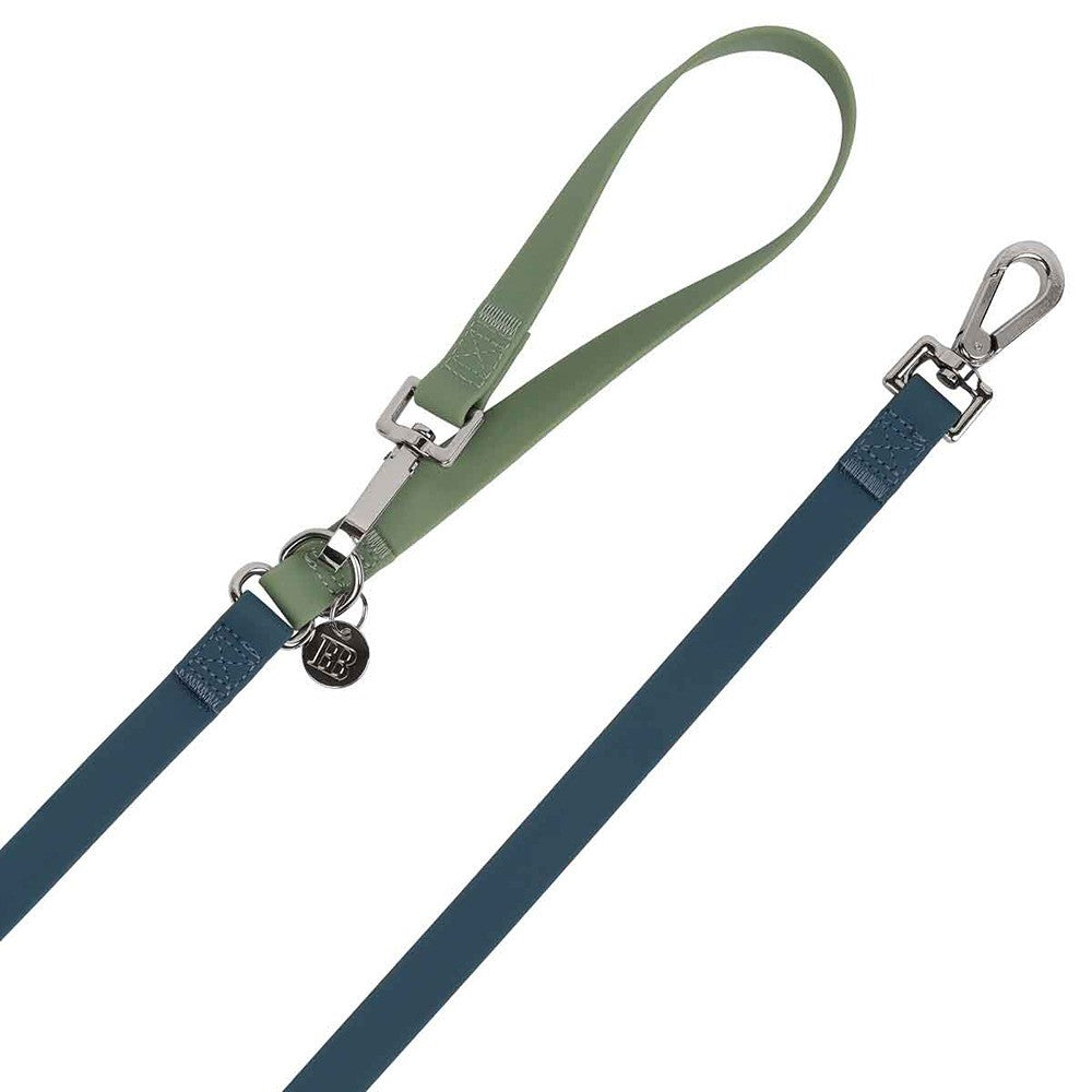 Buddy & Belle Dog Lead Saltbush Green & Lagoon Blue