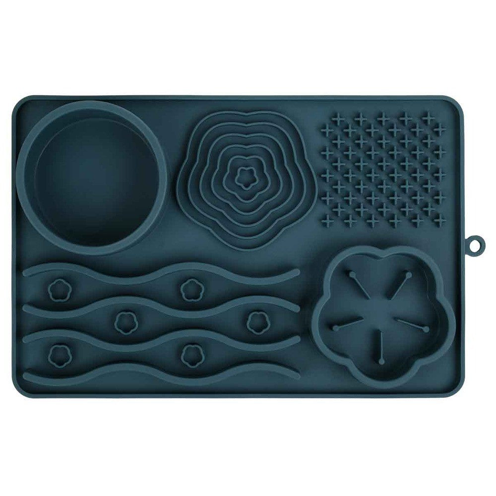 Buddy & Belle Slow Feeder Placemat Lagoon Blue
