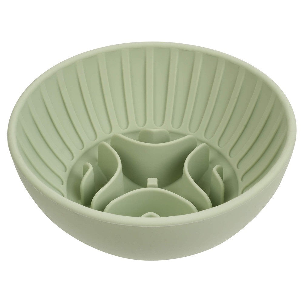 Buddy & Belle Slow Feeder Bowl Saltbush Green
