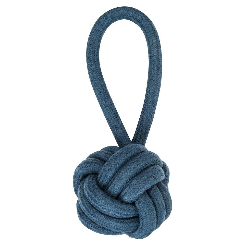 Buddy & Belle Monkey Fist Rope Toy Lagoon Blue