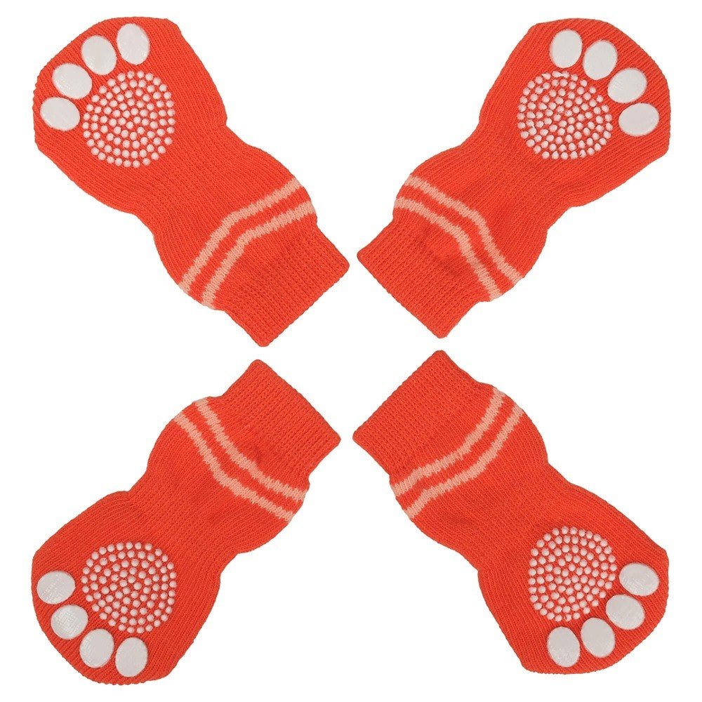 Lexi & Me Grippy Dog Socks Orange Swirl
