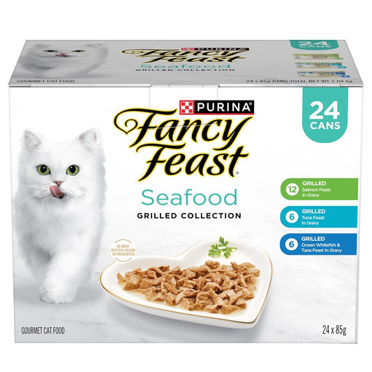 Fancy Feast Grilled Seafood Collection Wet Cat Food 24x85g