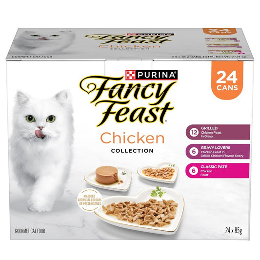 Fancy Feast Chicken Collection Wet Cat Food 24x85g