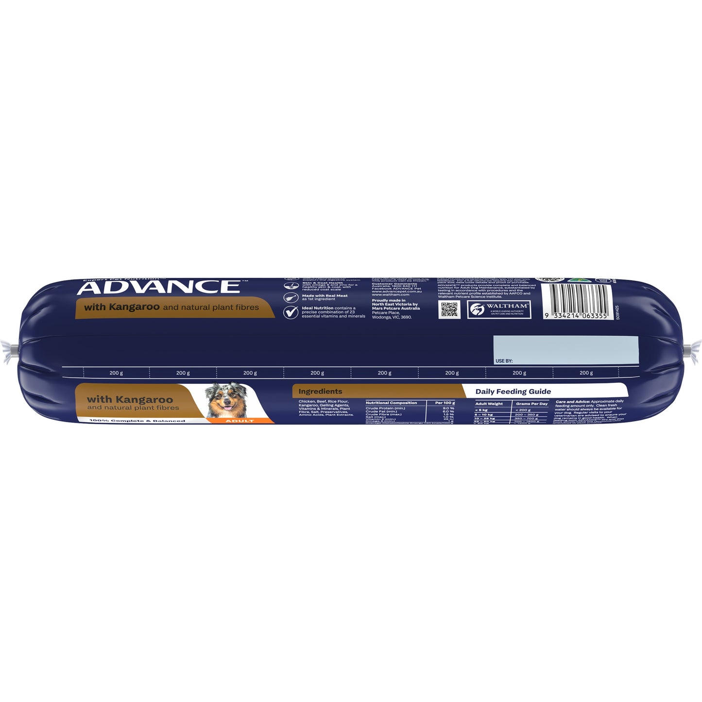 Advance Adult Kangaroo Wet Dog Food Roll