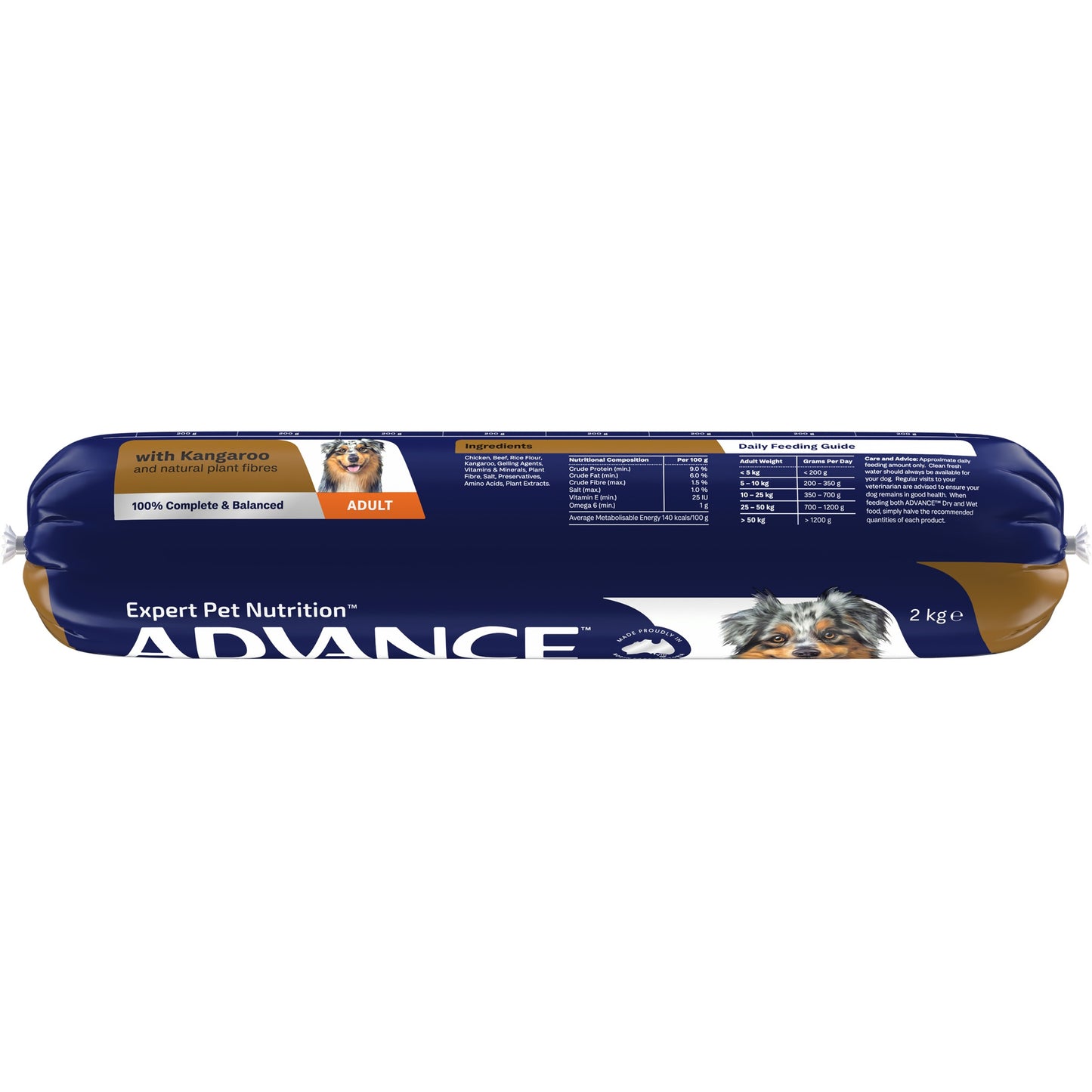 Advance Adult Kangaroo Wet Dog Food Roll