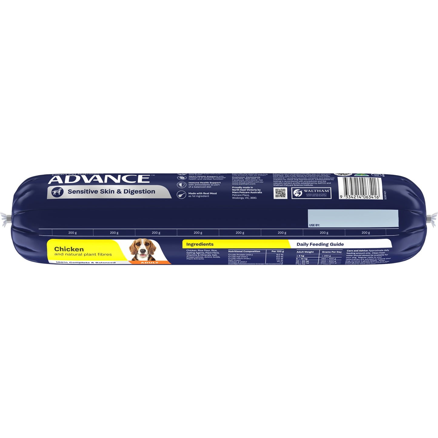 Advance Sensitive Skin & Digestion Chicken Wet Dog Food Roll