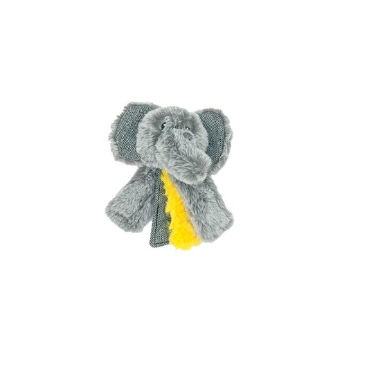 The Elder Club Elephant Crinkle Tails Senior Dog Toy