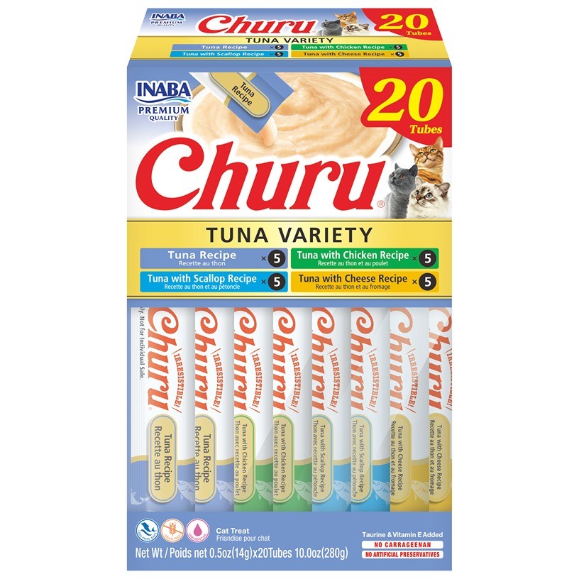 Inaba Churu Puree Tuna Variety Box Cat Treats