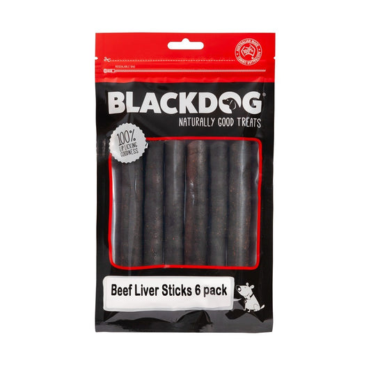 Blackdog Beef Liver Sticks Dog Treats 6pk