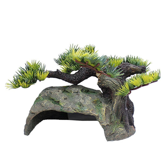 Aquatopia Fish Tank Ornament Bonsai Cave 25x16x12cm