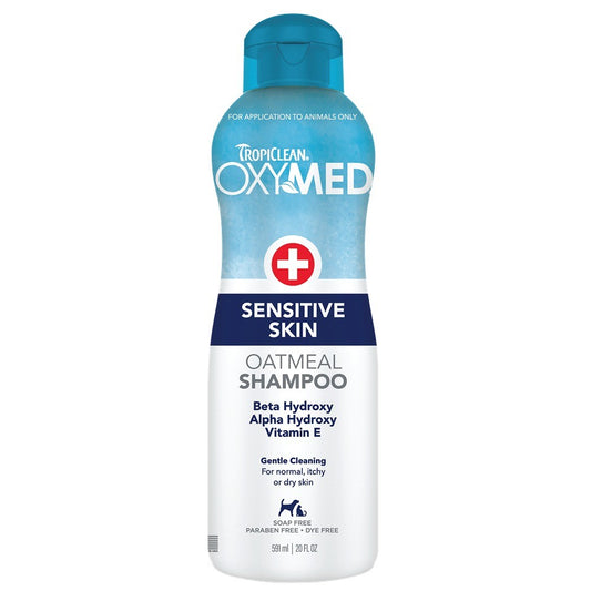 TropiClean OxyMed Sensitive Skin Shampoo for Dogs