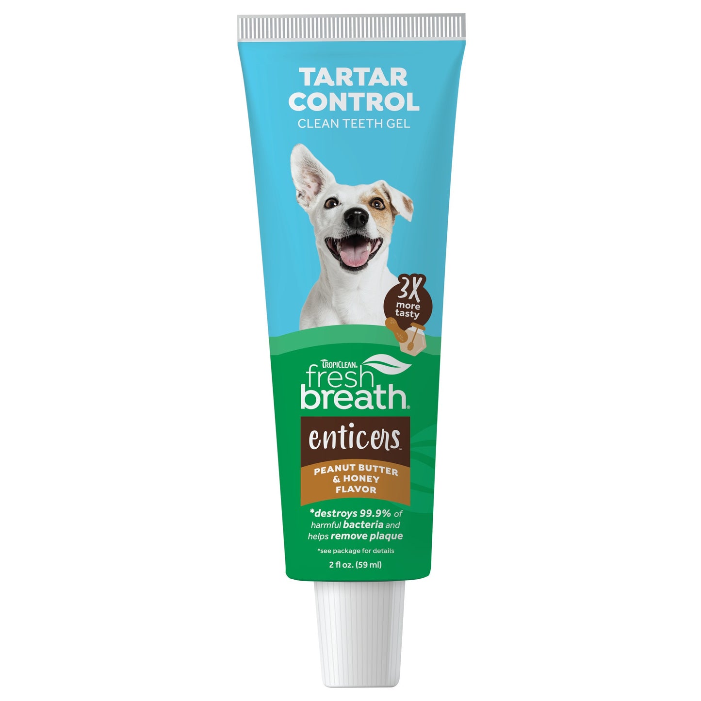 TropiClean Fresh Breath Enticers Peanut Butter & Honey Oral Care Kit for Dogs