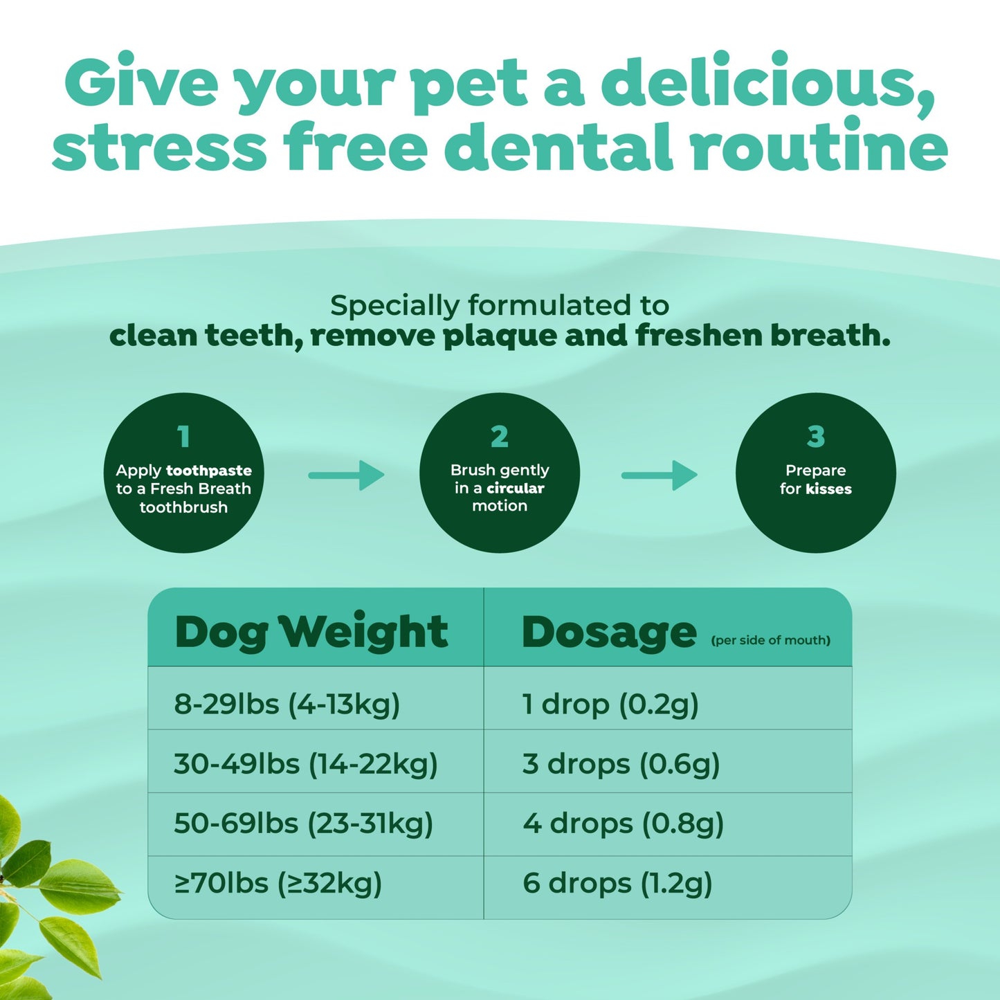 TropiClean Fresh Breath Enticers Peanut Butter & Honey Oral Care Kit for Dogs