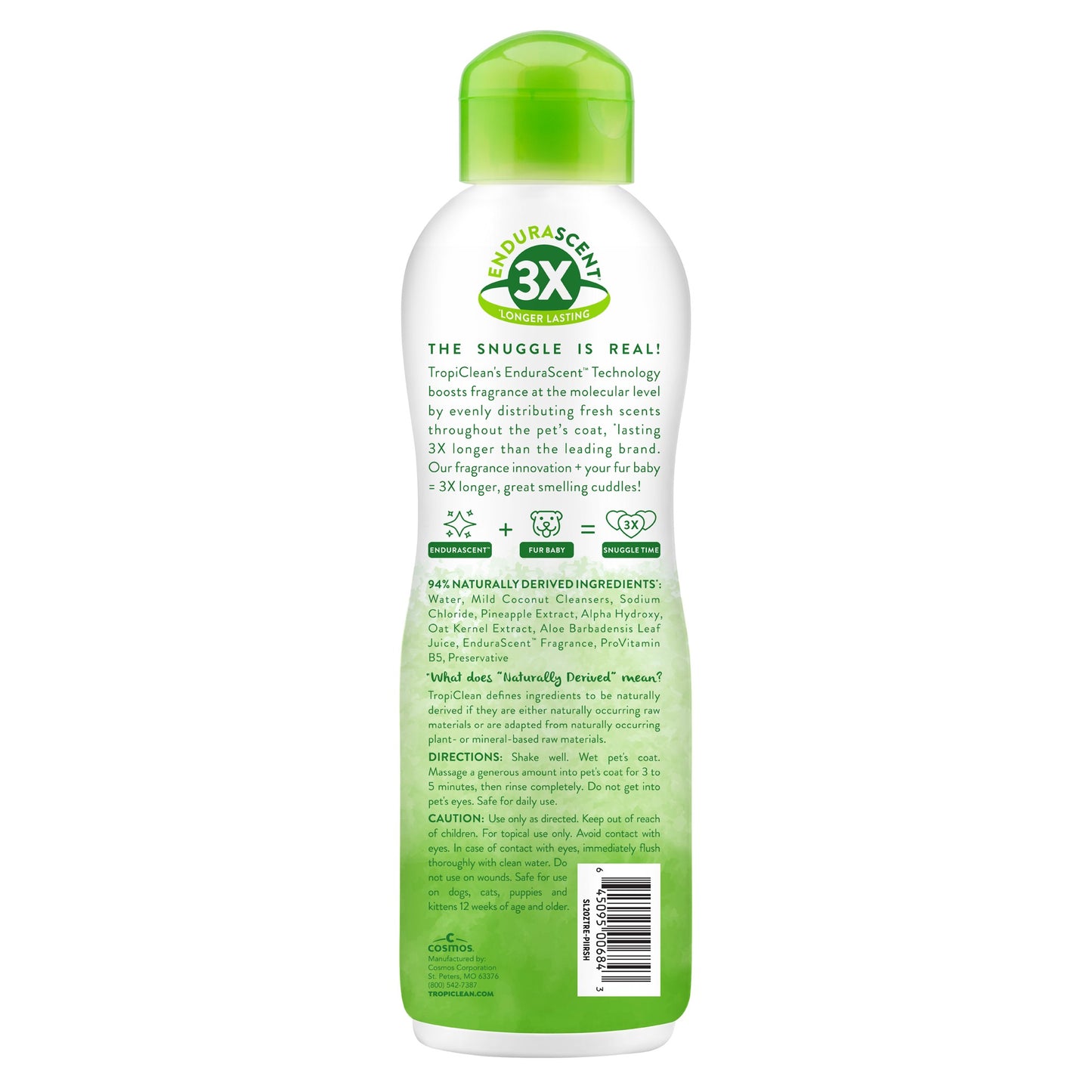 TropiClean EnduraScent Itch Relief Pet Shampoo Pineapple