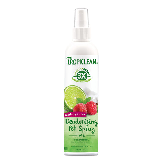 TropiClean EnduraScent Deodorising Pet Spray Raspberry Lime