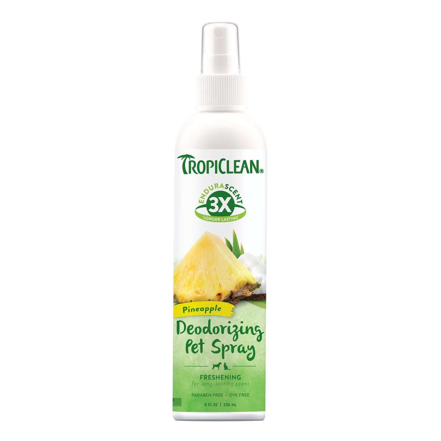 TropiClean EnduraScent Deodorising Pet Spray Pineapple