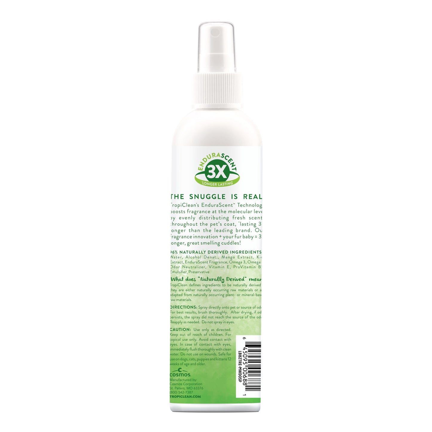 TropiClean EnduraScent Deodorising Pet Spray Mango Kiwi