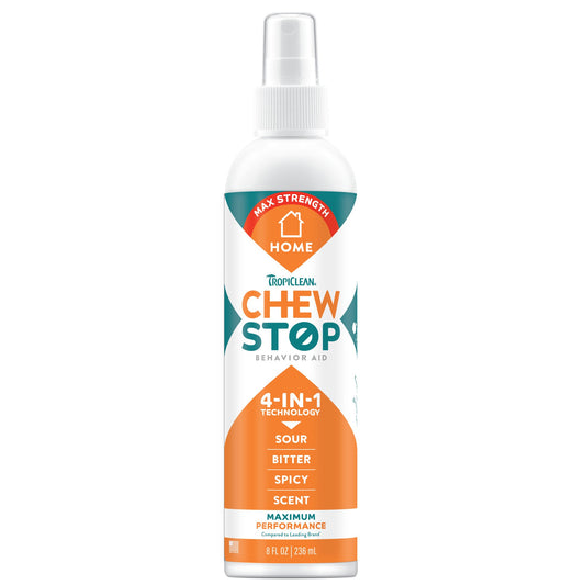 TropiClean Behaviour Chew Stop Spray Max Strength for Dogs