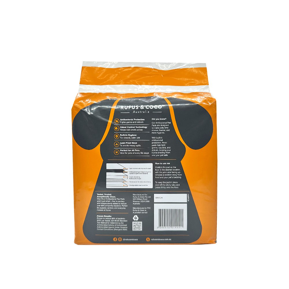 Rufus & Coco Wee Woof Antibacterial Pee Pads