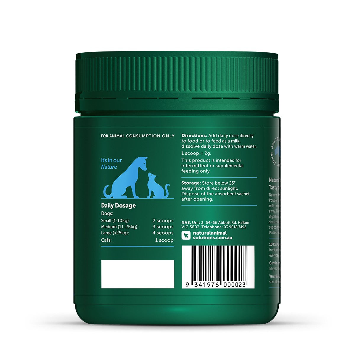 NAS Goat Milk Powder Dog & Cat Supplement
