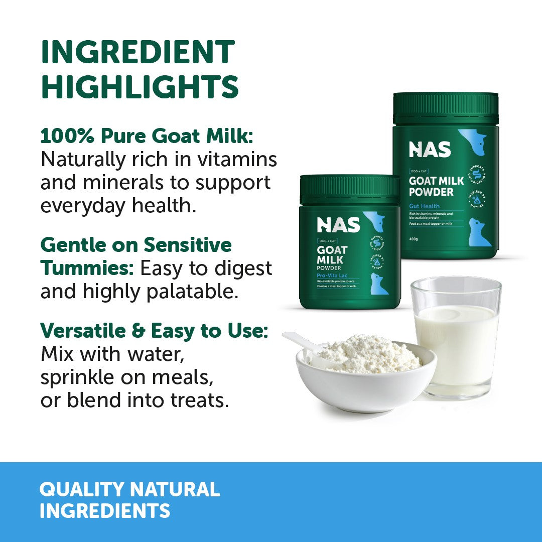 NAS Goat Milk Powder Dog & Cat Supplement