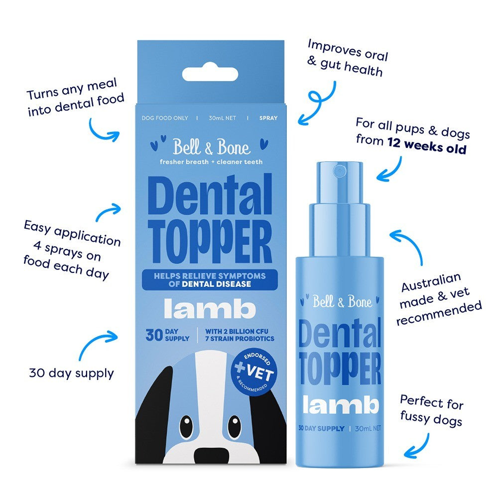 Bell & Bone Lamb Dog Dental Toppers Spray 30ml