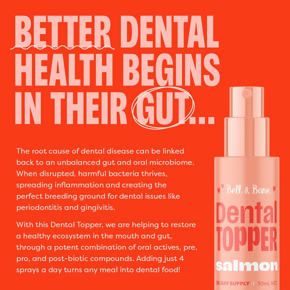 Bell & Bone Salmon Dog Dental Toppers Spray 30ml