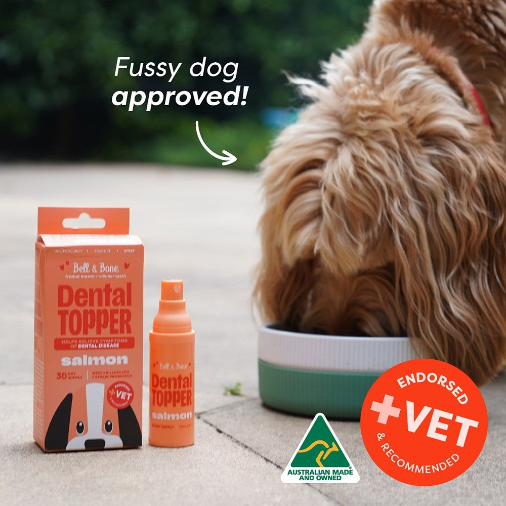Bell & Bone Salmon Dog Dental Toppers Spray 30ml