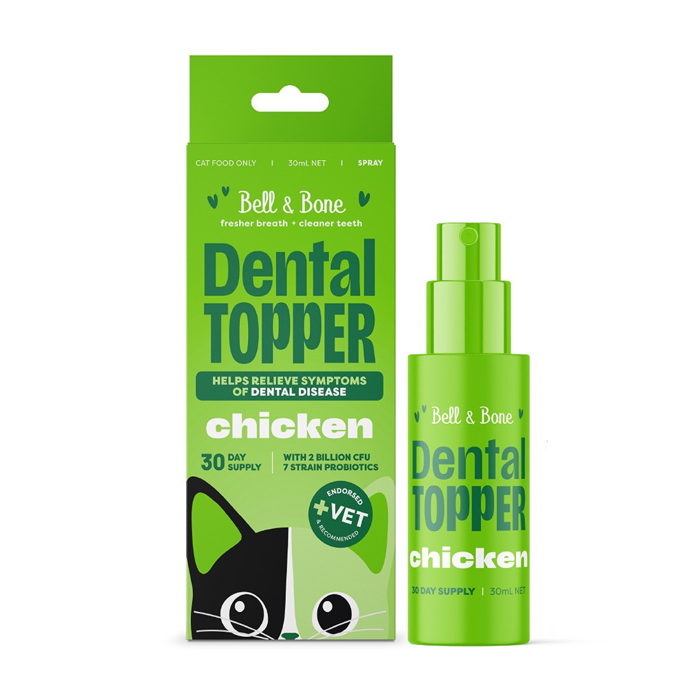 Bell & Bone Chicken Cat Dental Toppers Spray 30ml
