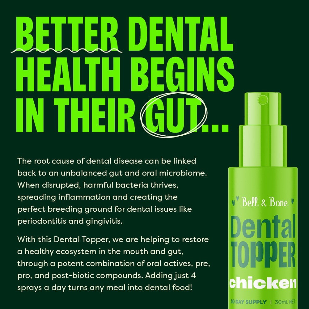 Bell & Bone Chicken Cat Dental Toppers Spray 30ml