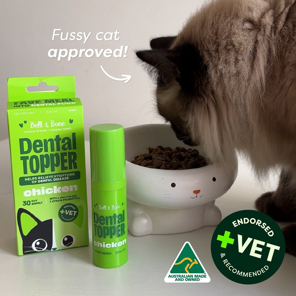 Bell & Bone Chicken Cat Dental Toppers Spray 30ml