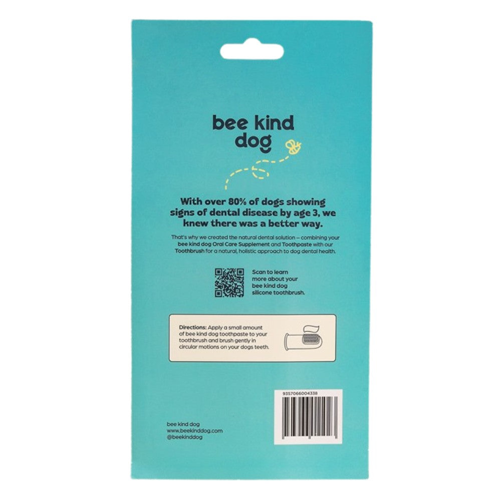 Bee Kind Dog Silicone Finger Toothbrush