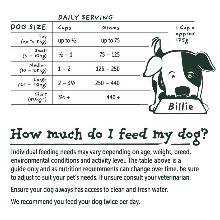Billie's Bowl Adult with Aussie Chicken Dry Dog Food