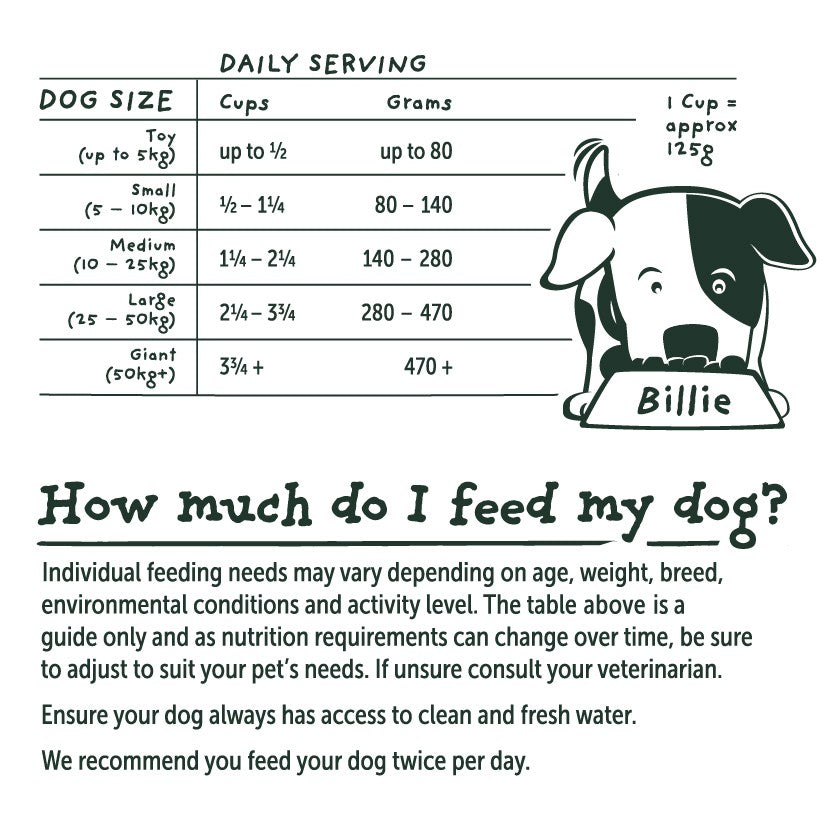 Billie's Bowl Aussie Fish Senior Dry Dog Food