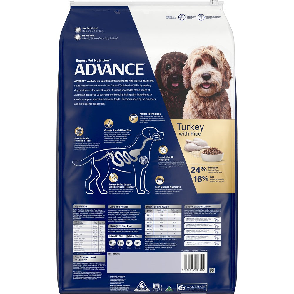 Advance Adult Large Breed Oodles Turkey & Rice Dry Dog Food